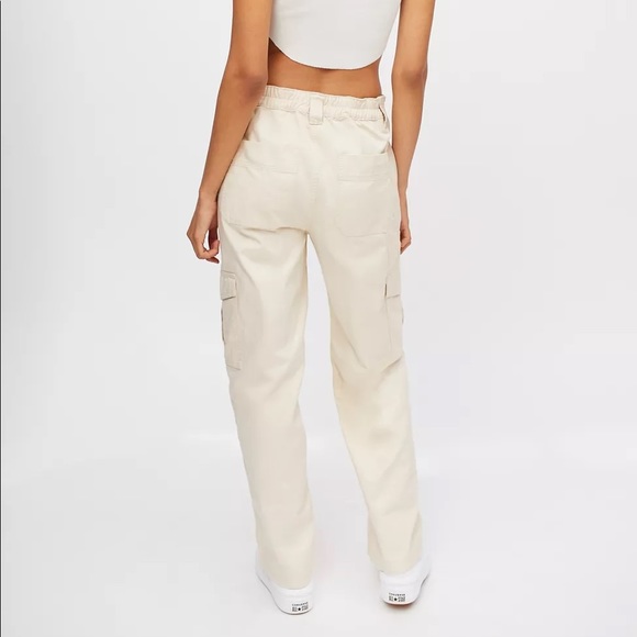 Beige Cargo Skate Pants - Picture 4 of 8